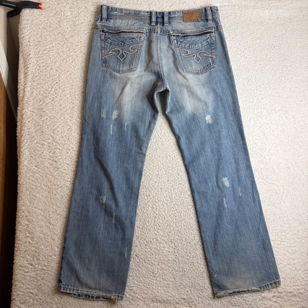 Diesel Rayan Blue Jeans Mens 36x32 (31) Straight loose Made in Italy Art 71J
